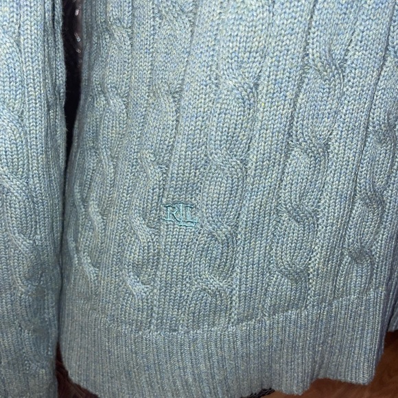 Lauren Ralph Lauren Black label Cable-Knit Cotton Cricket Sweater - Picture 7 of 12